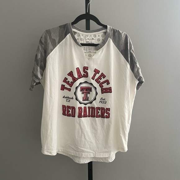 Pressbox Texas Tech Camo Raglan Sleeve T-Shirt Size XL - Picture 1 of 3